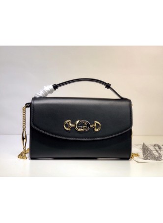  GUCCI ZUMI SMOOTH LEATHER SMEDIUM BAG   